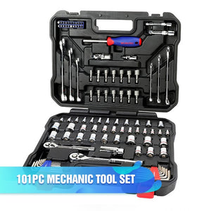 WORKPRO 123PC Tool Set Hand Tools for Car Repair Ratchet Spanner Wrench  Socket Set Professional Car Repair Tool Kits
