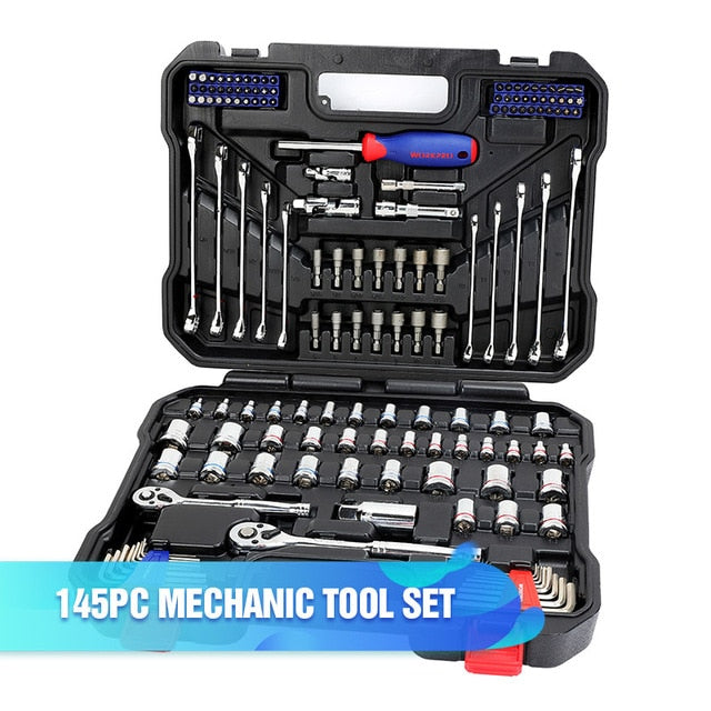 WORKPRO 123PC Tool Set Hand Tools for Car Repair Ratchet Spanner Wrench  Socket Set Professional Car Repair Tool Kits