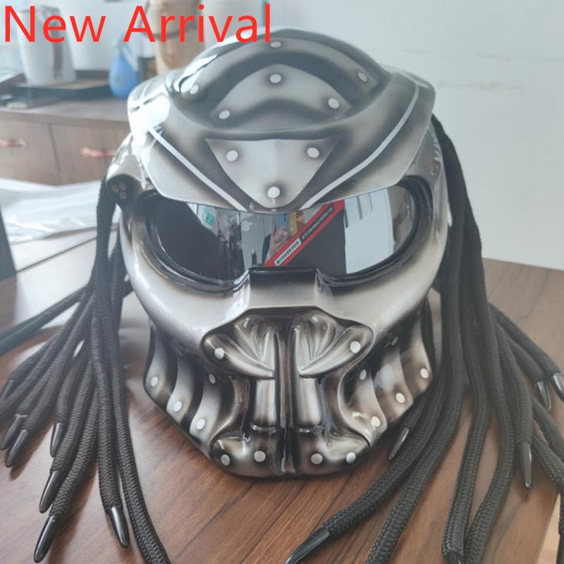 5.0 predator motorcycle helmet Motorcycle Predator Helmet Flexible Strip Lighting Full Face DOT High –  WhirlTech