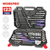 WORKPRO 123PC Tool Set Hand Tools for Car Repair Ratchet Spanner Wrench  Socket Set Professional Car Repair Tool Kits